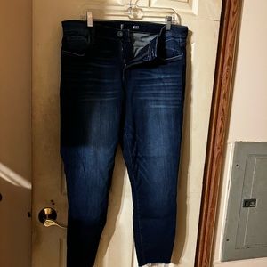Kut jeans blue raw edge EUC